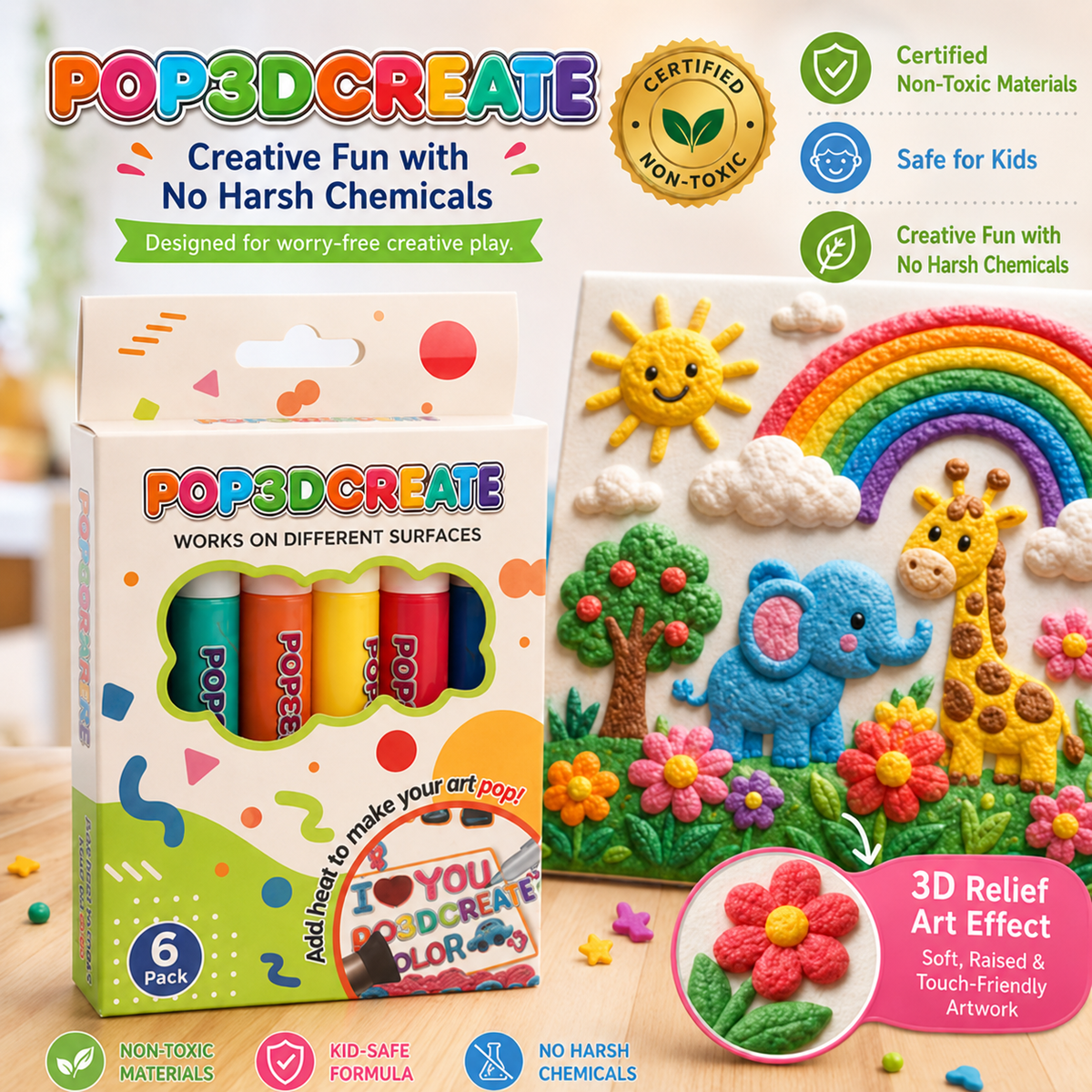 Save 50% by ordering today丨Obsidelle® 3D Relief Art Pen – Turn Flat Drawings Into Touchable 3D Art