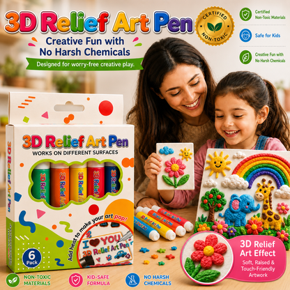 Save 50% by ordering today丨Obsidelle® 3D Relief Art Pen – Turn Flat Drawings Into Touchable 3D Art