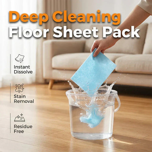 🧹 Replace Heavy Floor Cleaner Bottles Multi-Surface Cleaning Sheets Deep Clean Floors With Just Water